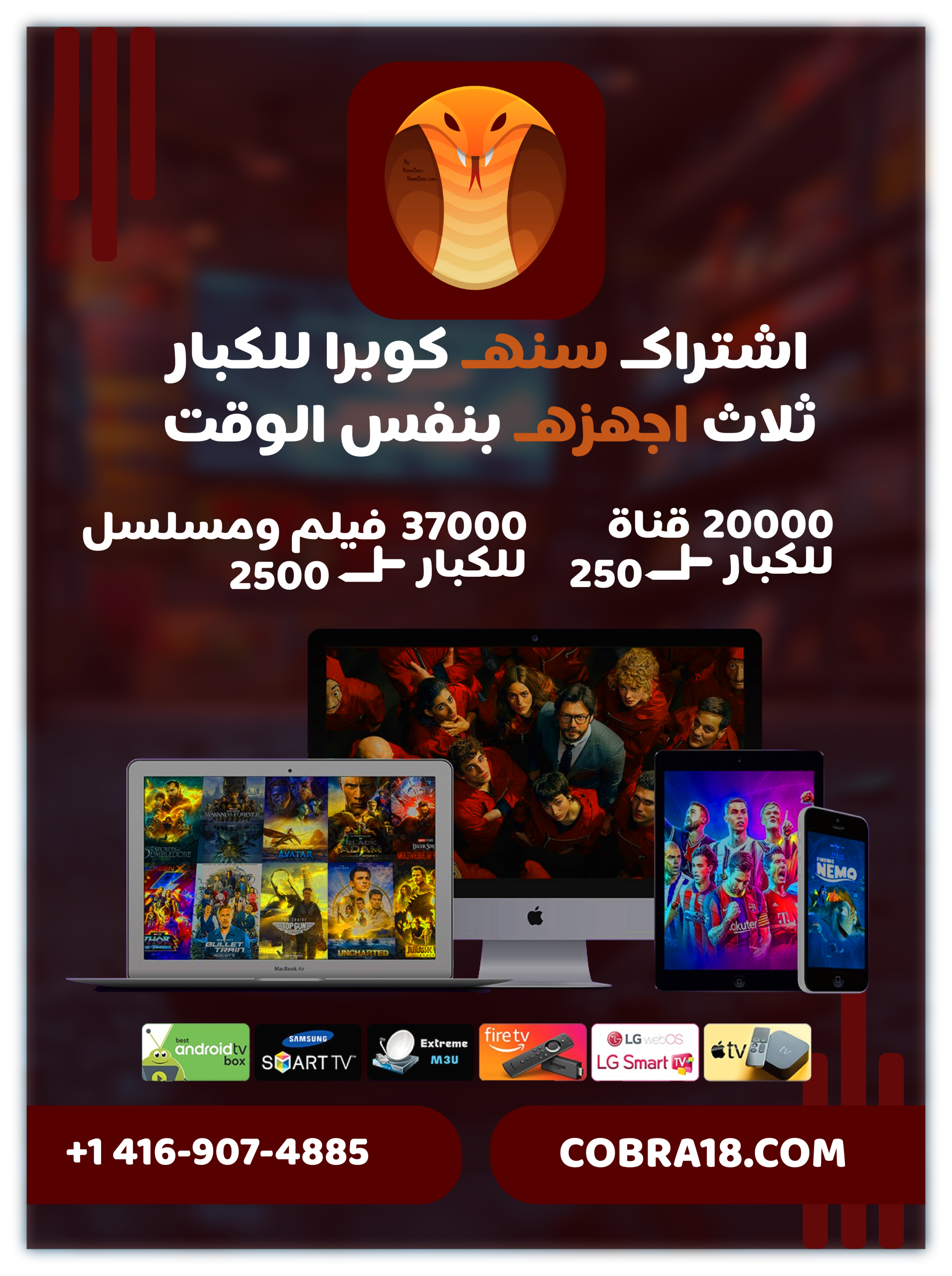 اشتراك سنه - ثلاث اجهزه