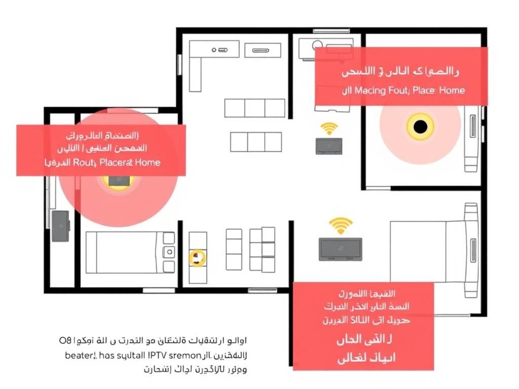 أفضل مواقع لوضع الراوتر في المنزل لتحسين إشارة Wi-Fi لخدمة IPTV