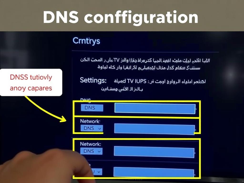 تغيير إعدادات DNS على جهاز استقبال IPTV لتجنب التقطيع