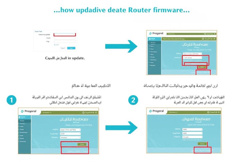 خطوات تحديث البرنامج الثابت للراوتر لتحسين أداء خدمة IPTV
