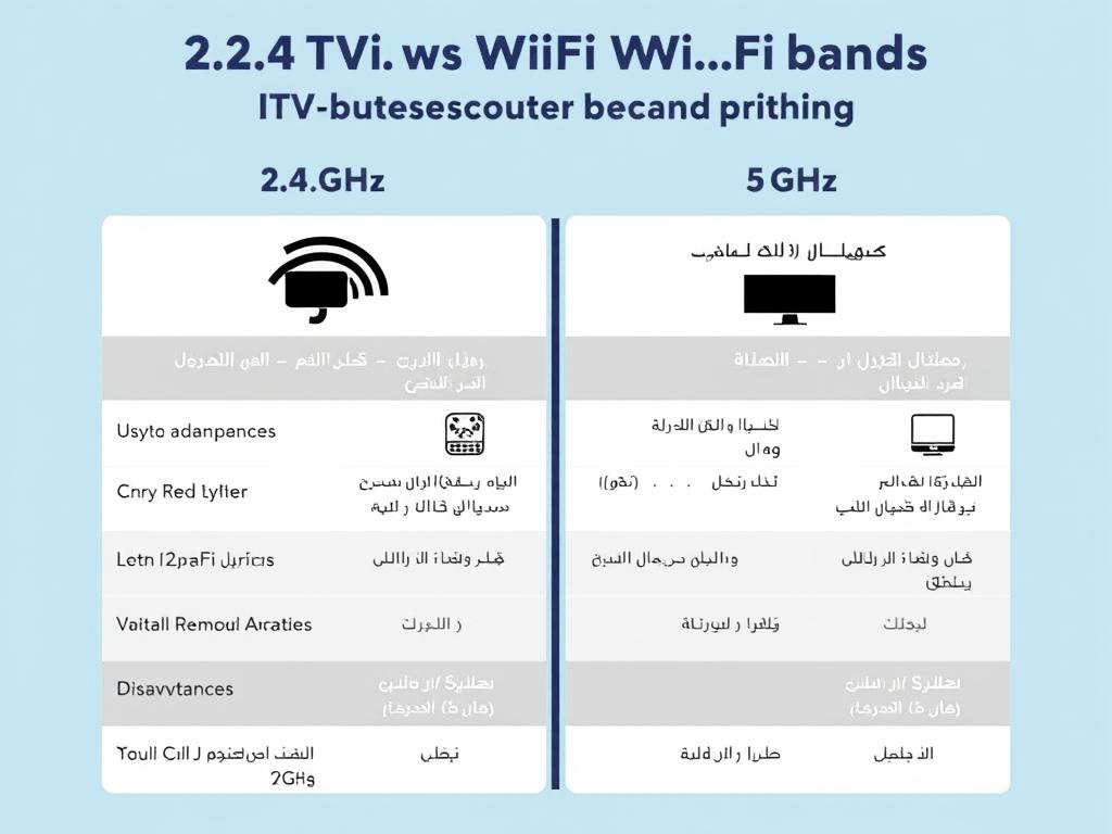 مقارنة بين نطاقي 2.4 و5 جيجاهرتز لتحسين مشاهدة خدمة IPTV
