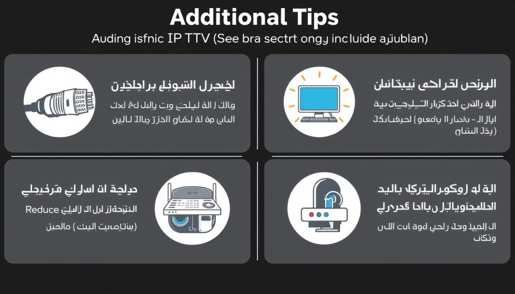 نصائح إضافية لتحسين تجربة مشاهدة IPTV ومنع التقطيع