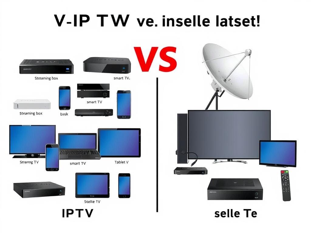 أجهزة IPTV المختلفة مقابل أجهزة الأقمار الصناعية