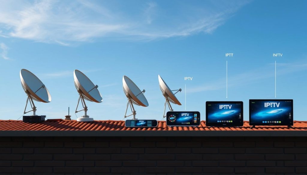 تطور أنظمة البث التلفزيوني من الأقمار الصناعية إلى IPTV مقابل الأقمار الصناعية