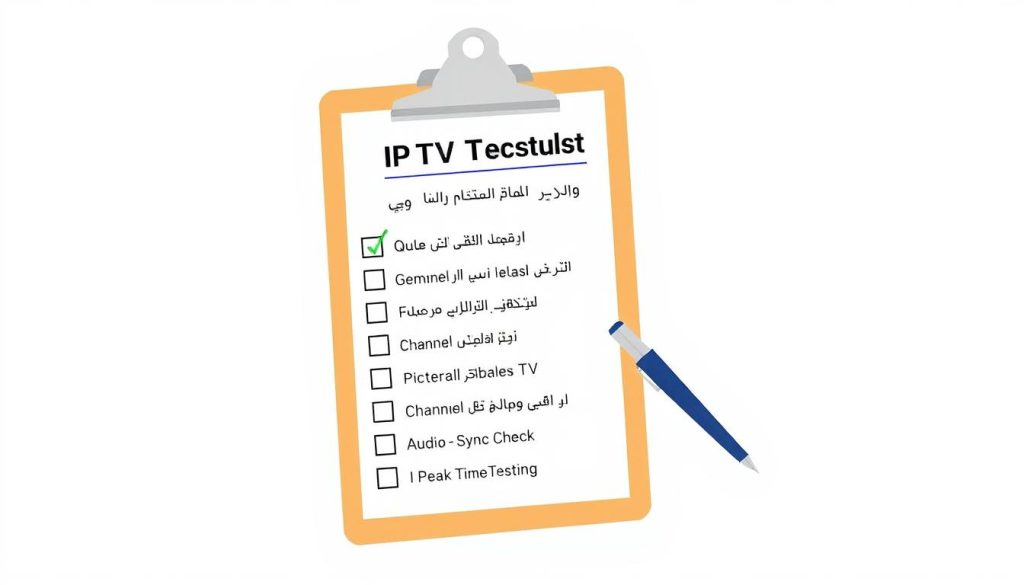 قائمة تحقق لاختبار جودة IPTV