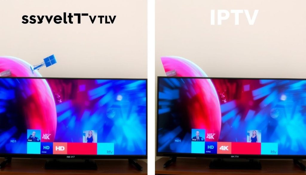 مقارنة جودة الصورة بين IPTV مقابل الأقمار الصناعية
