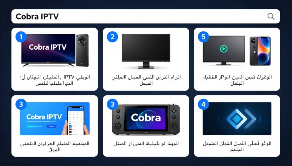 دليل إعداد قنوات للبالغين من موقع كوبرا الرسمي