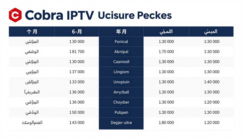 مقارنة بين باقات قنوات البالغين الاباحية من متجر كوبرا مع تفاصيل الأسعار والمميزات