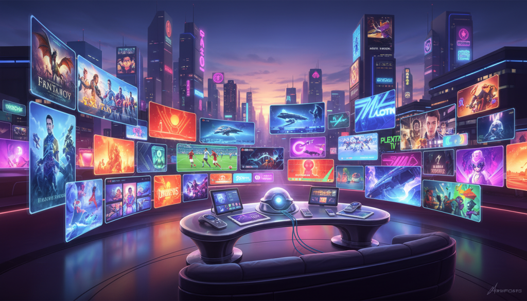 تنوع القنوات والمحتوى في خدمة البث