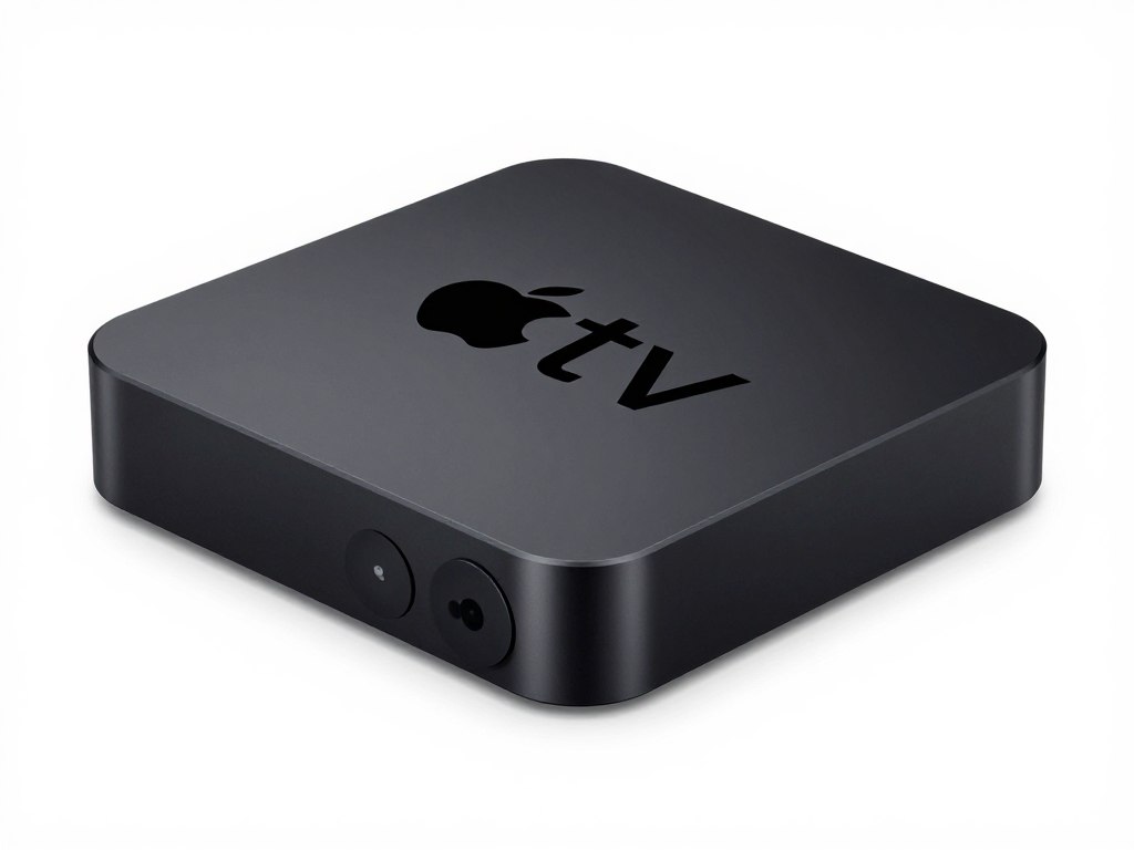 Apple TV 4K box with Siri remote