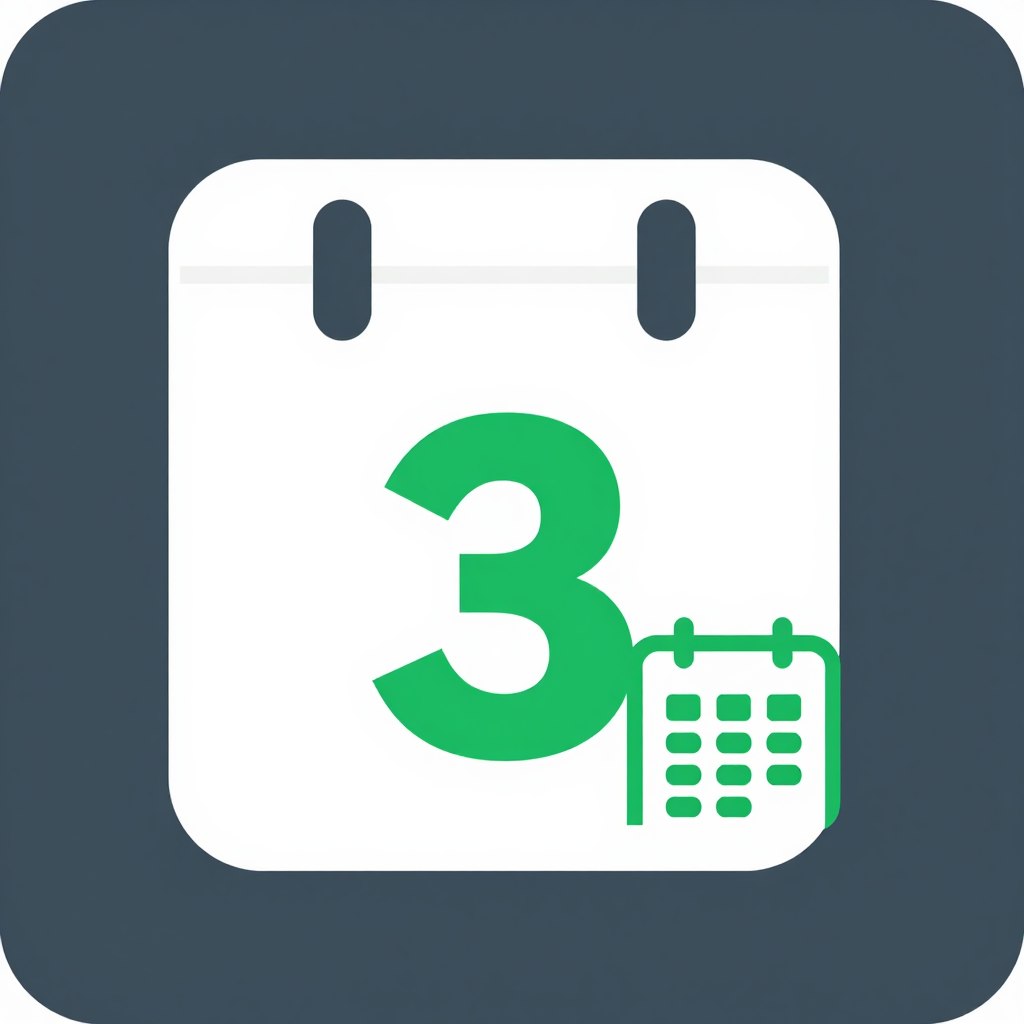 Three months subscription package icon