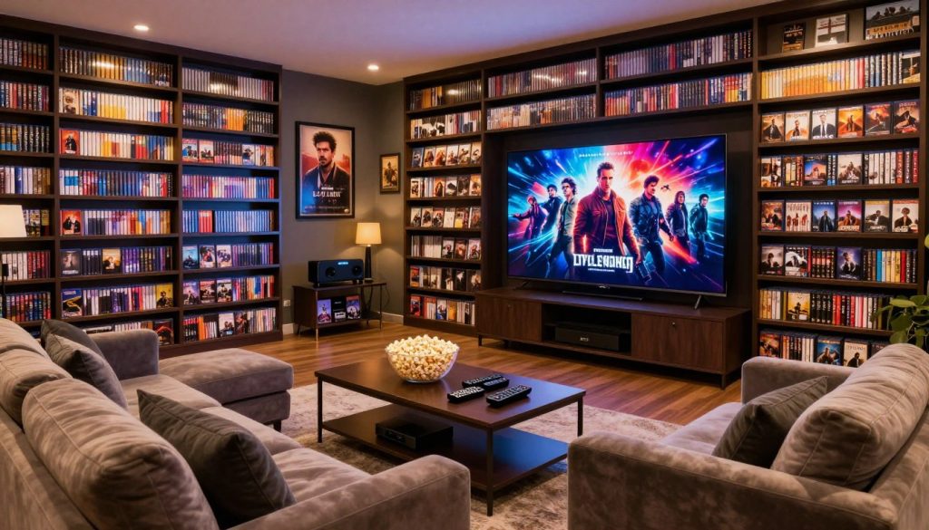 مكتبة أفلام ومسلسلات ضخمة