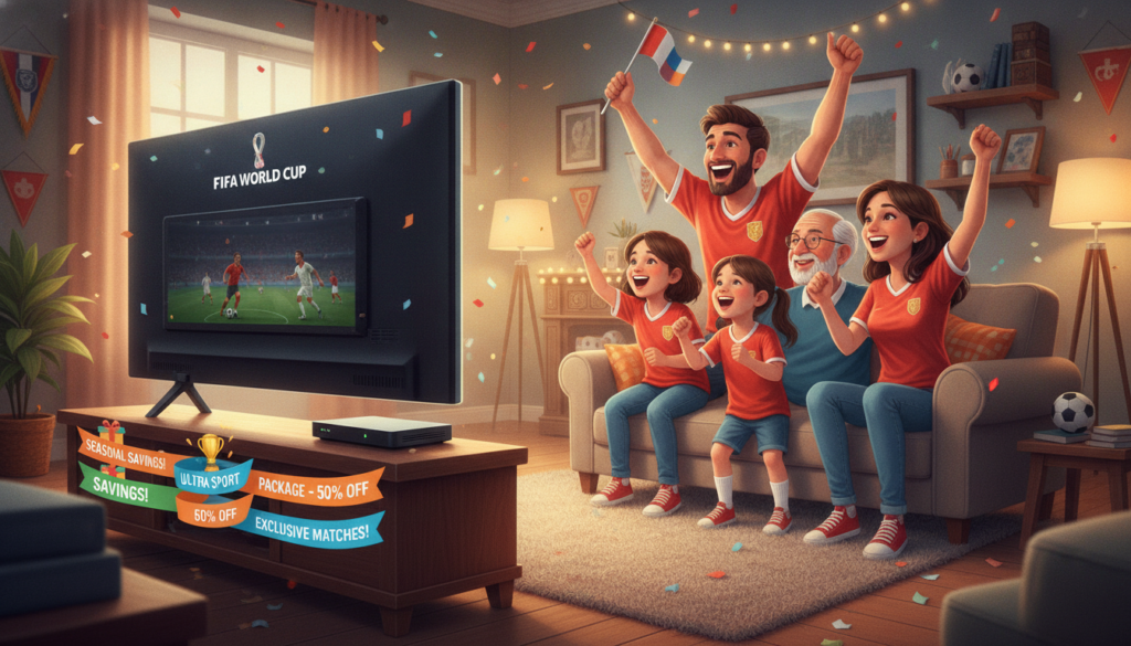 عروض الاشتراك الموسمية ومتابعة كأس العالم
